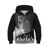 CHENMA Unisexe Enfants Garçons Filles Kakashi 3D Imprimer Pull Sweat à Capuche avec Poche Kangourou 12-15 Ans