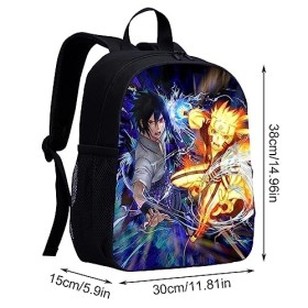 LGQHCE Naruto Sacs à Dos, Enfant Sacs à Dos, Naruto Voyage Sac Dos Imprimé 3D Étudiant Cartable Livre Sac Mode Anime Sac Dos,