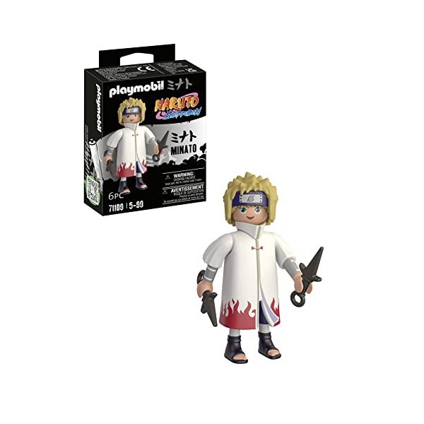 Playmobil 71109 Minato - Naruto - Héros Issu de la série danime - pour reconstituer des scènes légendaires ou Inventer de No