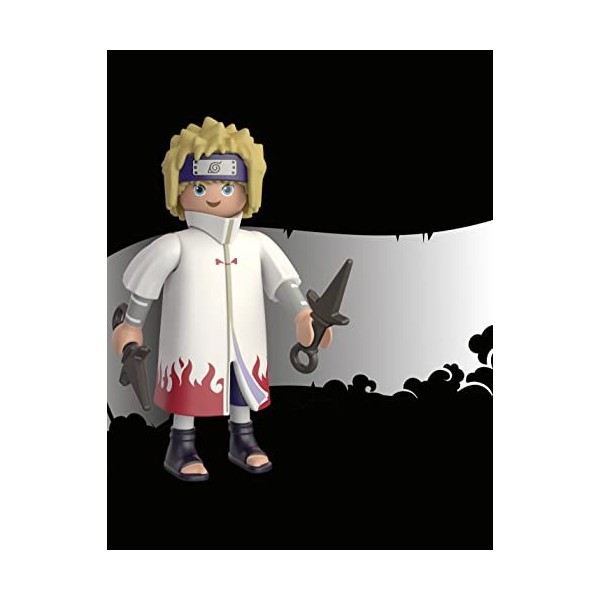 Playmobil 71109 Minato - Naruto - Héros Issu de la série danime - pour reconstituer des scènes légendaires ou Inventer de No