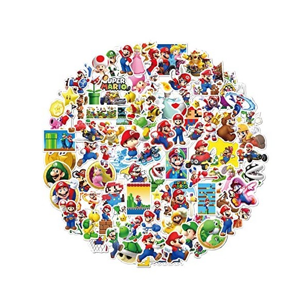 Ninja 100 pcs Autocollants pour Bouteilles Deau Ordinateur Portable Voitures Autocollants Cool pour Adultes Adolescents Enfa