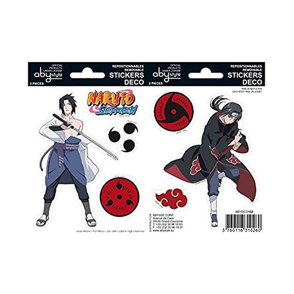 ABYSTYLE - NARUTO SHP - Stickers - 16x11cm - Sasuke/Itachi