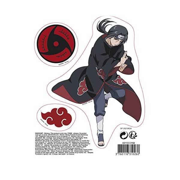 ABYSTYLE - NARUTO SHP - Stickers - 16x11cm - Sasuke/Itachi