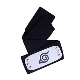 Naruto Konoha Bandeau Noir Anime Ninja