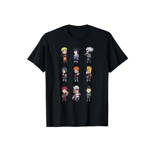 Naruto Shippuden Déformé 9 vers le haut T-Shirt