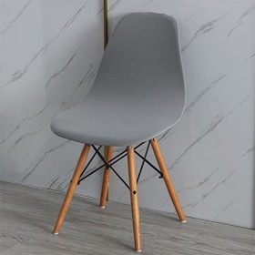 Surwin Housse de Chaise Scandinaves, Couleur Unie Housse de Chaise de Salle à Manger, Amovible Lavable Couverture de Chaise s