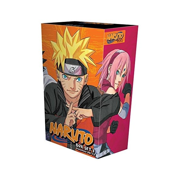 Naruto Box Set 3: Volumes 49-72 with Premium