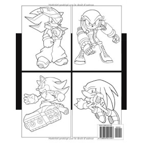 Livre de coloriage Sᴏníᴄ: Avec 100 belles pages à colorier pour les enfants et les adolescents.