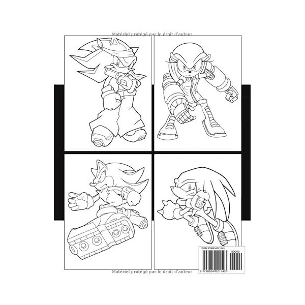 Livre de coloriage Sᴏníᴄ: Avec 100 belles pages à colorier pour les enfants et les adolescents.
