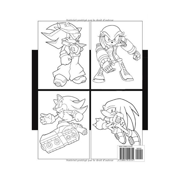 Livre de coloriage Sᴏníᴄ: [NOUVEAU 2024] Le grand livre de coloriage pour enfants et adolescents.