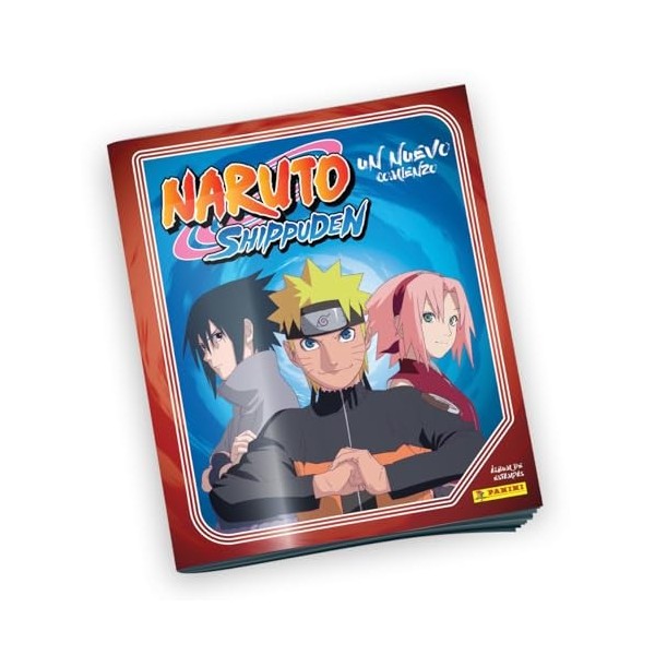 Panini Naruto Shippuden 2-Un Nouveau Départ Album + Range Cartes + 2 Pochettes, 004628SPCFGD