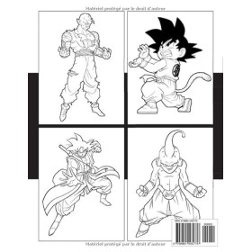 Livre de coloriage Dʀᴀɢóɴ Bᴀʟʟ Z: Le grand livre de coloriage avec plus de 100 illustrations magnifiques et uniques pour les 