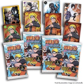 Panini Naruto Shippuden Trading Cards Boîte Métal 8 Pochettes + 3 Cartes Edition Limitée, 004507TINF