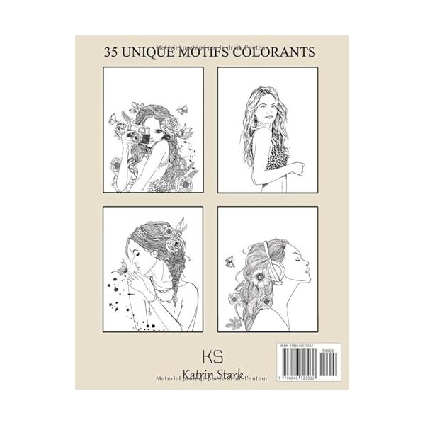 Livre De Coloriage Pour Les Filles Âge 10: Belles Portraits De Femmes - Livre dinspiration zen pour le développement créatif