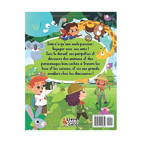 Cherche et Trouve Géant : Animaux, Dinosaures et Fantaisie ! Livre enfant 4-8 ans éducatif: Grand Livre de jeux et dactivité