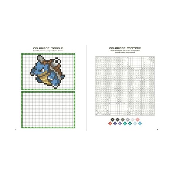 Pokémon – Coloriages Pixels – Cahier avec plus de 60 coloriages pixels – Dès 5 ans