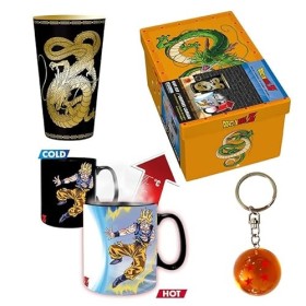 ABYSTYLE - DRAGON BALL Pack premium Verre XXL + Porte-clés 3D + Mug