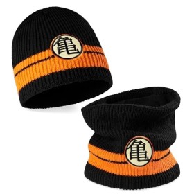Dragon Ball Z Bonnet Ensemble Bonnet et Snood Cadeau Anime Manga Accessoire Officiel Taille Unique Homme Ado Garcon