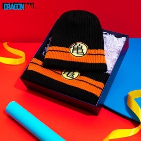 Dragon Ball Z Bonnet Ensemble Bonnet et Snood Cadeau Anime Manga Accessoire Officiel Taille Unique Homme Ado Garcon