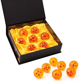 ZouWei Ensemble de 7&nbsp;Dragon Ball de collection en acrylique 1&nbsp;à 7&nbsp;étoiles en boîte collectors diamètre 4,3&nbsp;cm Orange et Rouge