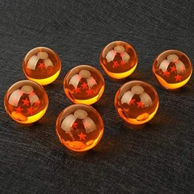 ZouWei Ensemble de 7&nbsp;Dragon Ball de collection en acrylique 1&nbsp;à 7&nbsp;étoiles en boîte collectors diamètre 4,3&nbsp;cm Orange et Rouge