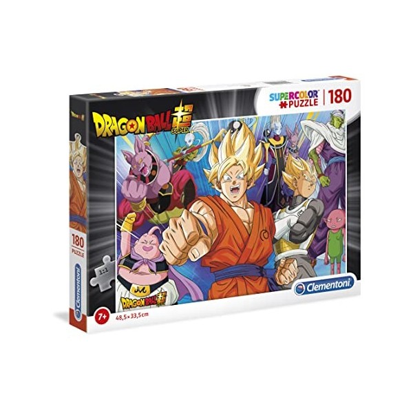 Clementoni- Dragon Ball Supercolor Puzzle Ball-180, 29755, Multicolore, 180 Pièces