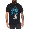 WhyKiki Super Son Goku T-Shirt pour Homme Dragon Master Son Ball Vegeta Turtle Roshi DB, Farbe2:Noir/Bleu.Größe2:L