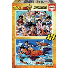 Educa - 2 Puzzles per Enfant de 100 pièces | Dragon Ball Super. Recommandé à partir de 6 Ans 18214 