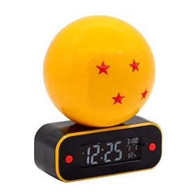 Teknofun Enceinte et Réveil numérique Dragon Ball Z Boule de Cristal Jaune/Rouge/Noir
