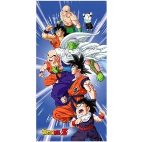 Arlis Drap de Plage ou Drap de Bain Dragon Ball Z Serviette Dragon Ball en Bleu 