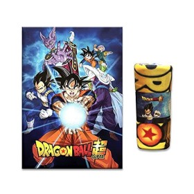 Couverture polaire Dragon Ball Z - Couverture pour canapé ou chambre type polaire, taille 100 x 140 cm, 100 % polyester Premi