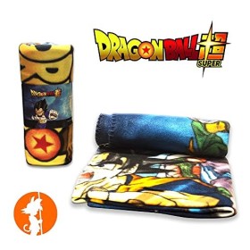 Couverture polaire Dragon Ball Z - Couverture pour canapé ou chambre type polaire, taille 100 x 140 cm, 100 % polyester Premi