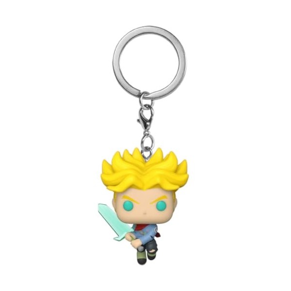 Funko Pop! Keychain: DBS - Super Saiyan Trunks with Sword - Dragon Ball Super - Mini-Figurine en Vinyle à Collectionner Porte
