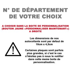 HADEXIA Pack 2 Paires Autocollant Stickers Plaque dimmatriculation Premium Dragon Ball Z Noir - Numéro Personnalisé