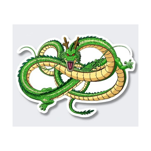 France Blasons Dragon Ball, Dragon Sacré - Shenron, Sticker Autocollant Plusieurs Tailles, Super Prix 15 cm de Large 