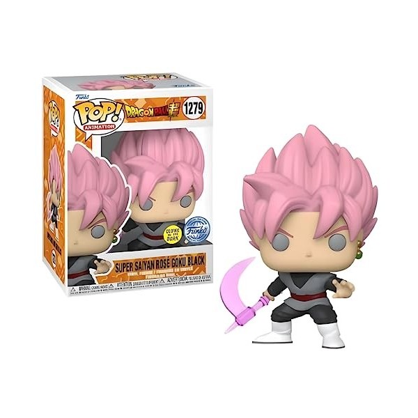 Funko Pop Dragon Ball Super Saiyan Rosé Goku Black 1279 Pop Exclusive Edition Pop Anime Figurine Dragon Ball Z - Brille dans