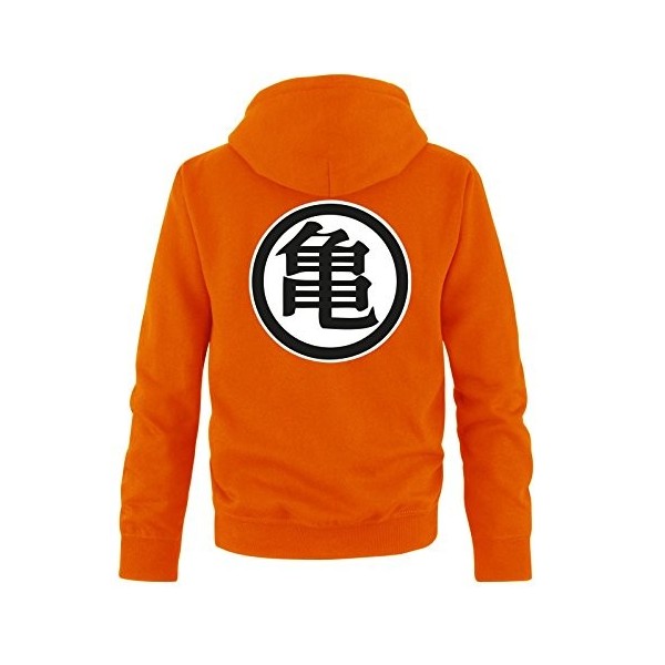 Comedy Shirts Sweat Shirt pour Hommes Son Goku - Sweat à Capuche pour Hommes Dragon Ball Z - Sweat pour Hommes avec Logo DBZ