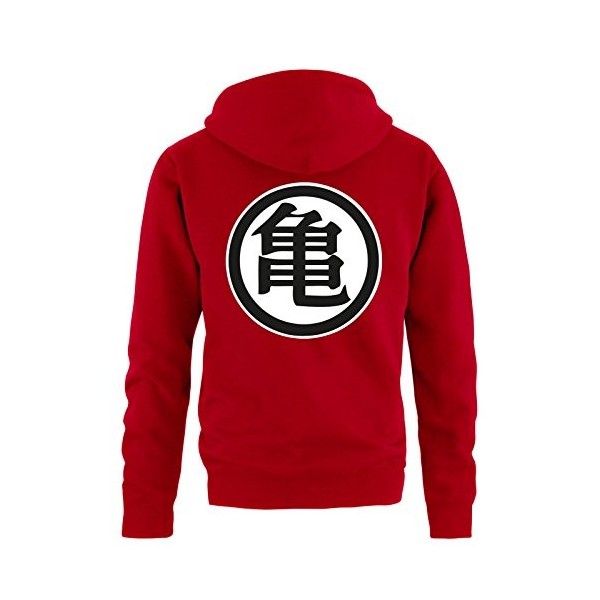 Comedy Shirts Sweat Shirt pour Hommes Son Goku - Sweat à Capuche pour Hommes Dragon Ball Z - Sweat pour Hommes avec Logo DBZ 