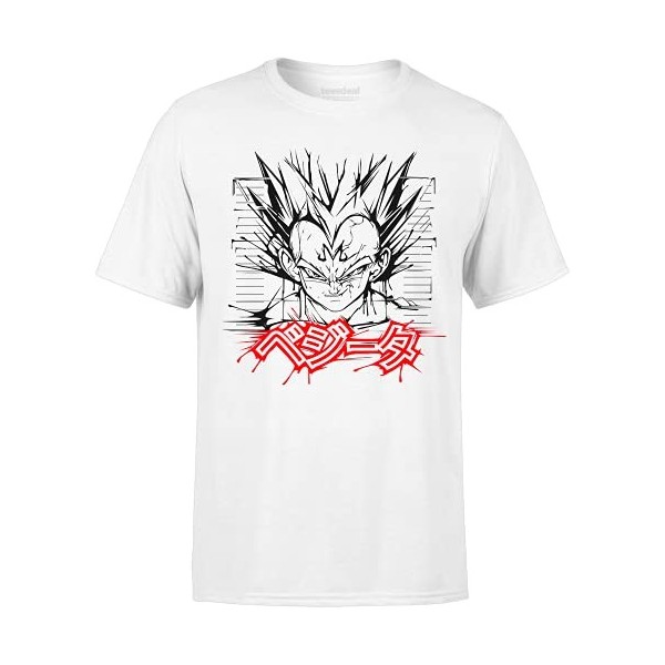teesdeal Tshirt Majin Vegeta DBZ Dragon Ball Z Super Fan Manga Homme Femme Unisexe L 