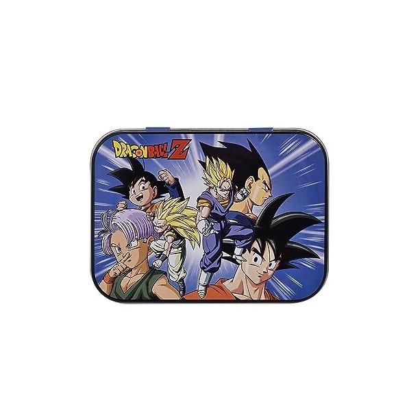 Dragon Ball Z, Boîte en métal de Pansements, Prédécoupés, Enfants, Junior, Boite de 24 Pansements, 10,9 x 8 x H.2 cm, TAKE CA