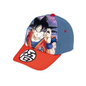 Dragon Ball Z Chapeau pour Garçons, Casquette Dété, Goku et Son Gohan Design, Cadeau pour Garçons, Casquette Réglable Bleu 