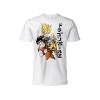 T Shirt DragonBall Goku Super Saiyan Officiel Blanc Enfant Adulte Garçon, Blanc, 7-8 ans