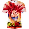 Silver Basic T-Shirt à Manches Courtes Drangon Ball Super Enfant Garçon Tops Sport Son Goku Saiyan Vegeta 3D Impression XXS,S