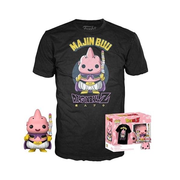 Funko Tees Dragon Ball Z - Booble Head Pop N° XX- Buu avec Glace + T-Shirt L 