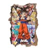 Grenric Dragon Ball Sticker mural pour chambre à coucher, arrière-plan pour chambre denfant, décoration murale autocollante,