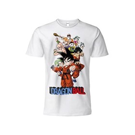 T Shirt DragonBall Officiel Personnages Saga Blanc Enfant Adulte et Garçon 14-15 ans 
