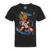 French Unicorn T-Shirt Enfant Mixte Goku Super Saiyan Kameha Dragon Ball DBZ Manga