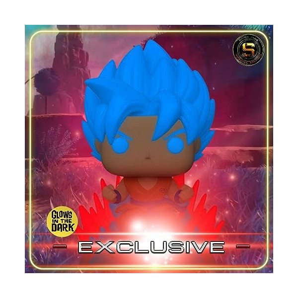 Pop! Dragon Ball Super - SSGSS Goku Kaio-Ken Times Twenty Glow in The Dark Special Edition