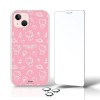 PERSONALAIZER Coque pour iPhone 15 + Verre Trempé + Protecteurs dObjectif de Appareil Photo Coque Mobile iPhone 15 Design Or