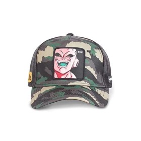 [ X ] CAPSLAB Casquette Homme & Femme Dragon Ball Z, Casquette Trucker Buu, Original Anime, Vert, Noir, Marron, Taille TU